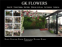 Tablet Screenshot of gkflowers.com